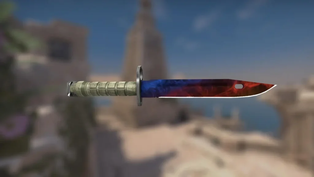 Bayonet Marble Fade Ice and Fire Pattern Index #412
